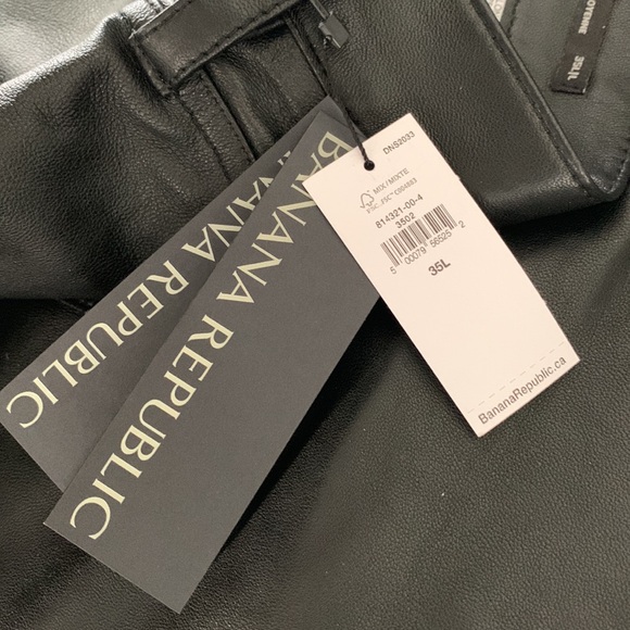 Banana republic, lamb, leather pants - Picture 7 of 9